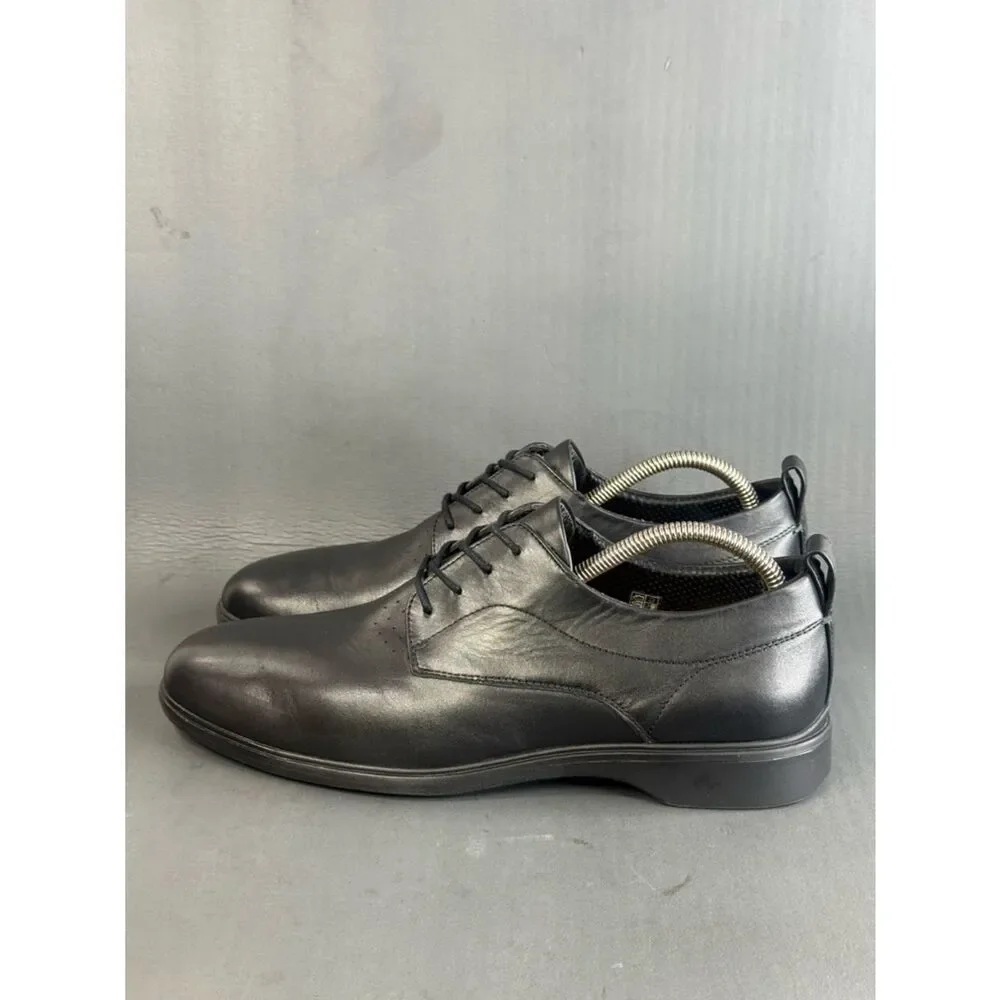 Amberjack Men's The Original Obsidian Leather Oxford sneaker shoes men’s size 10